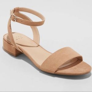 Ankle Strap Sandals Taupe Size 7
